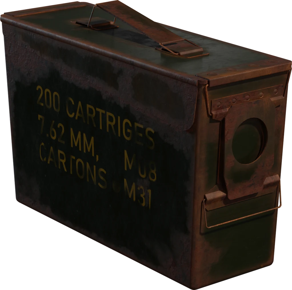 The ammo box reference photo kiln worked from